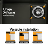 Cefito Kitchen Sink Basin Stainless Steel Under/Top/Flush Mount Bowl 750X450MM - Cefito