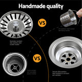 Cefito Kitchen Sink Basin Stainless Steel Under/Top/Flush Mount Bowl 750X450MM - Cefito