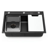 Cefito 68 x 45 x 21.5cm Kitchen Sink 304 Stainless Steel Bar Sink Millet Grain Water Basin Sink - Cefito