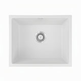 Cefito Kitchen Sink 55x45cm Granite Stone Sink Single Bowl White - Cefito