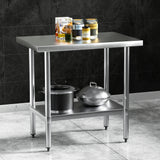 Cefito Stainless Steel Kitchen Benches Work Bench 910x610mm 431
