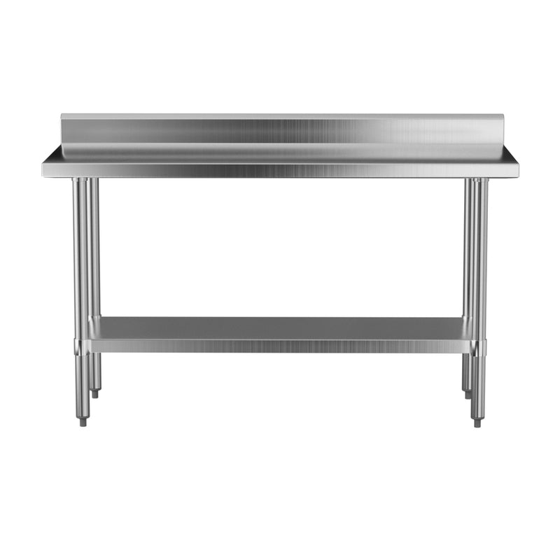 Cefito Stainless Steel  Kitchen  Bench w/ Splashback 1500x600MM 430 - Cefito