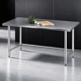 Cefito 1524x762mm Stainless Steel Kitchen Bench 430 - Cefito