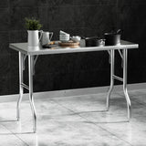 Cefito Stainless Steel Kitchen Benches Work Bench Food Foldable 431