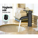 Cefito Bathroom Basin Mixer Tap Round Brass Faucet Vanity Laundry Black