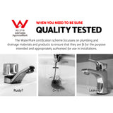 Cefito Bathroom Basin Mixer Tap Round Tall Faucet Vanity Laundry Black - Cefito