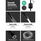 Cefito Pull-out Mixer Faucet Tap - Black - Cefito