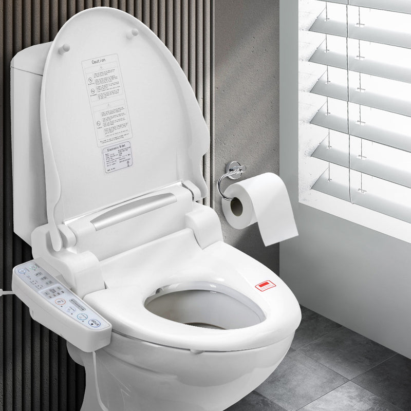 Bidet Electric Toilet Seat Cover Electronic Seats Paper Saving Auto Smart Wash - Cefito
