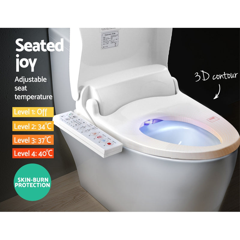 Cefito Bidet Electric Toilet Seat Cover Electronic Seats Smart Wash Night Light - Cefito