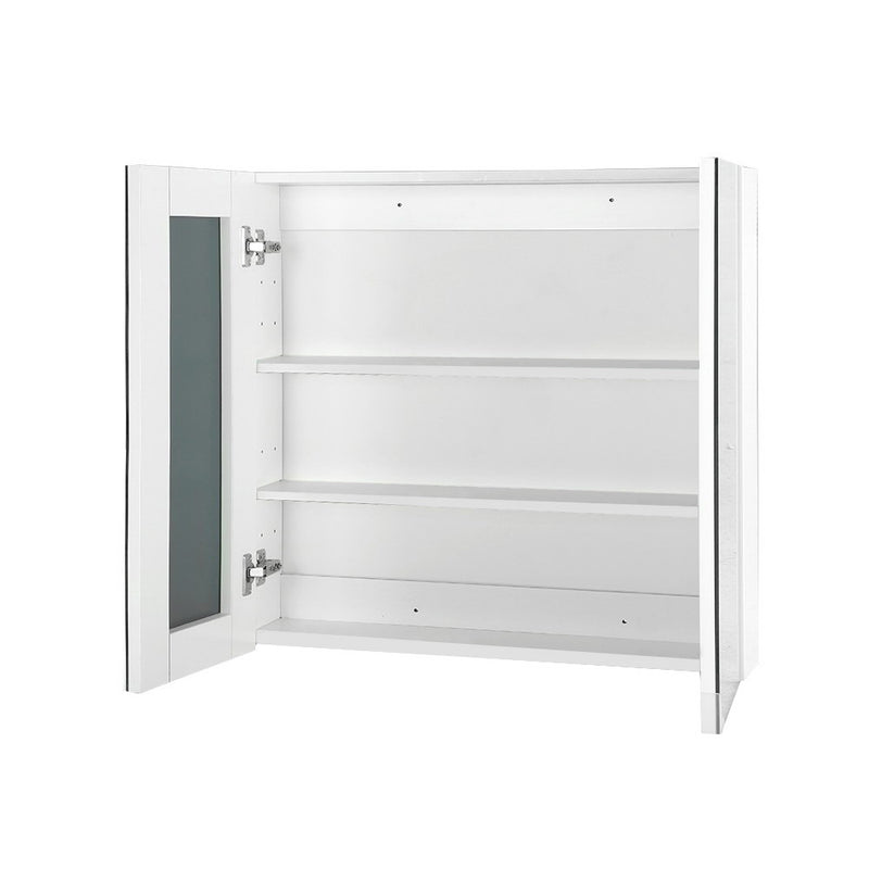 Cefito Bathroom Vanity Mirror with Storage Cabinet - White - Cefito