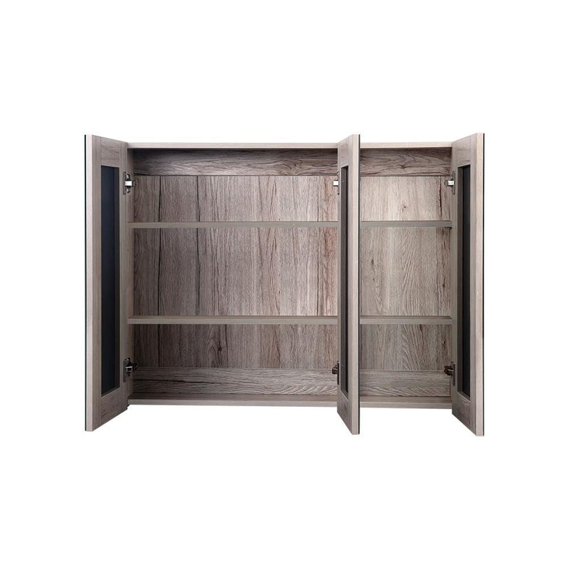 Cefito Bathroom Vanity Mirror with Storage Cabinet - Natural - Cefito