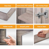 Cefito Bathroom Vanity Mirror with Storage Cabinet - Natural - Cefito