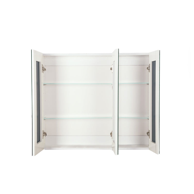 Cefito Bathroom Vanity Mirror with Storage Cabinet - White - Cefito