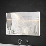 Cefito Bathroom Mirror Cabinet Vanity Medicine White Shaving Storage 1200x720mm - Cefito