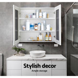Cefito Bathroom Vanity Mirror with Storage Cabinet - White - Cefito