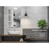 Cefito Bathroom Vanity Mirror with Storage Cabinet - White - Cefito