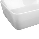 Cefito Ceramic Rectangle Sink Bowl - White - Cefito