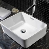 Cefito Ceramic Rectangle Sink Bowl - White - Cefito