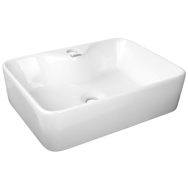 Cefito Ceramic Rectangle Sink Bowl White