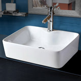 Cefito Ceramic Rectangle Sink Bowl White