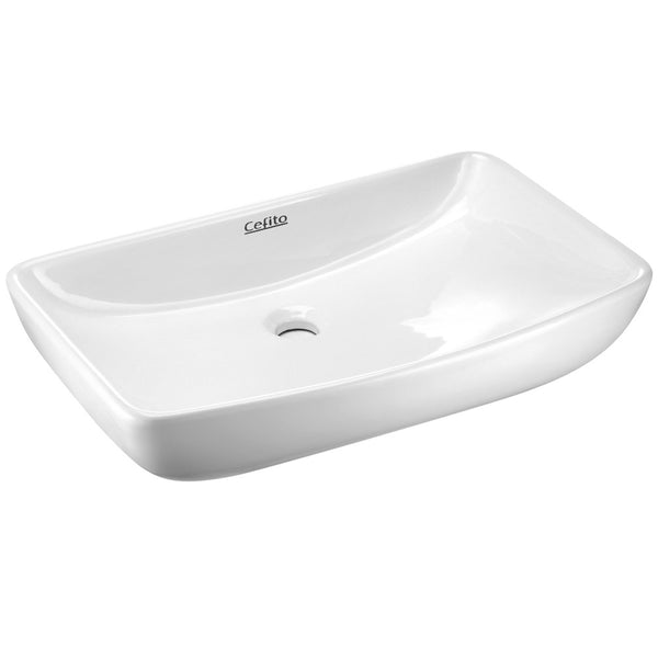 Cefito Ceramic Rectangle Sink Bowl White