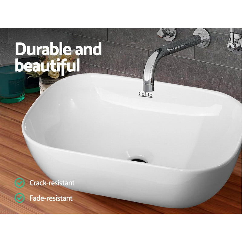 Cefito Ceramic Bathroom Basin Sink Vanity Above Counter Basins White