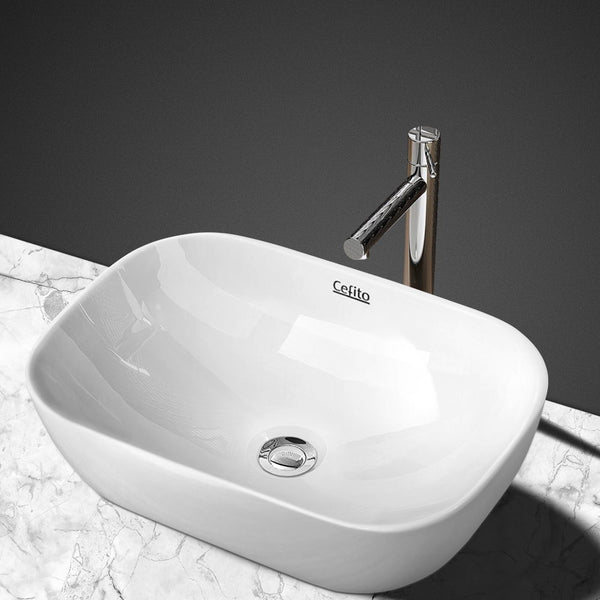 Cefito Ceramic Bathroom Basin Sink Vanity Above Counter Basins White