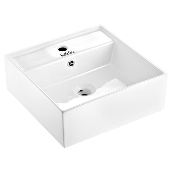 Cefito Ceramic Rectangle Sink Bowl - White - Cefito