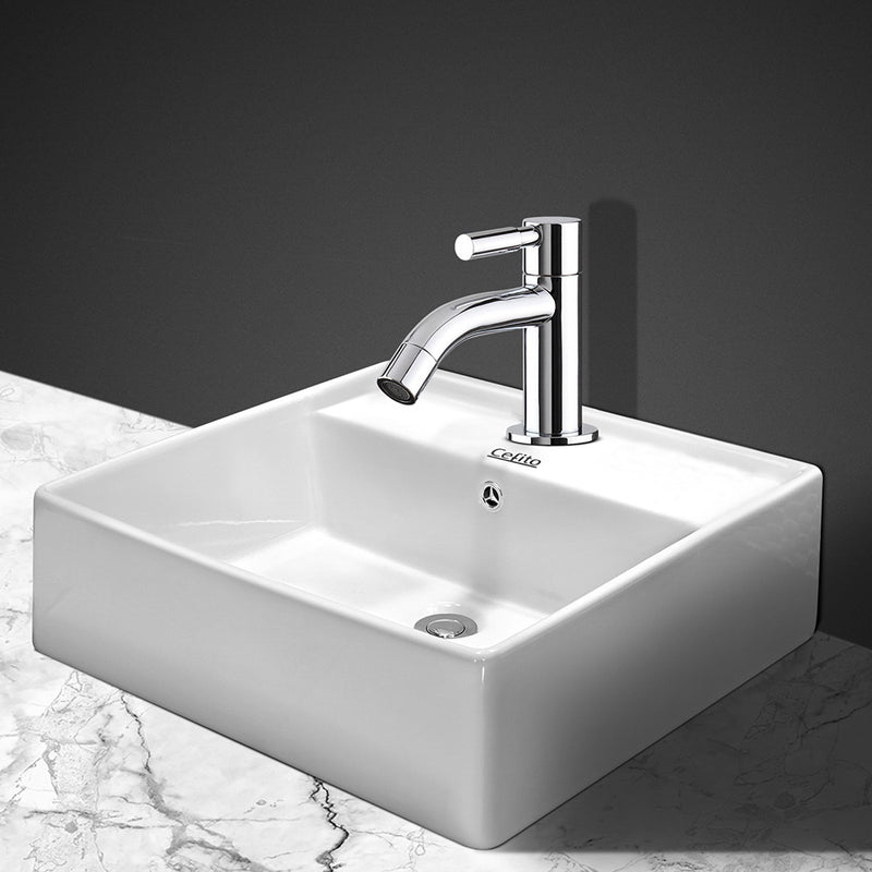 Cefito Ceramic Rectangle Sink Bowl - White - Cefito