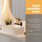 Cefito Bathroom Basin Ceramic Vanity Sink Hand Wash Bowl Above Counter 48x37cm - Cefito