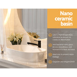 Cefito Bathroom Basin Vanity Ceramic Basin Above Counter Hand Wash Long Shape - Cefito