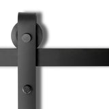 Cefito Sliding Barn Door Hardware Track Set 2.44m Roller Kit Slide Office - Cefito