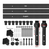 Cefito Sliding Barn Door Hardware Track Set 2.44m Roller Kit Slide Office - Cefito