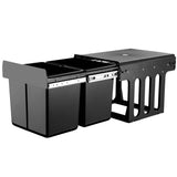 Cefito 2 x 15L Pull Out Bin Black