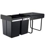 Cefito 2 x 20L Pull Out Bin Black