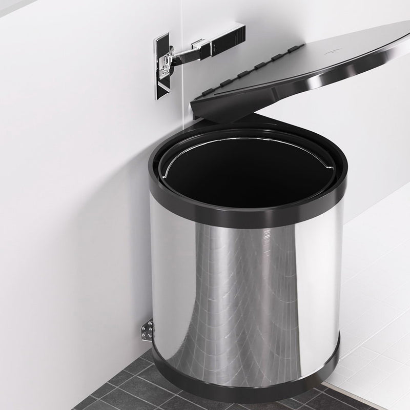 Cefito Kitchen Swing Out Pull Out Bin Stainless Steel Garbage Rubbish Can 12L - Cefito