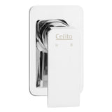 Cefito Bathroom Mixer Tap Faucet Rain Shower head Set Hot And Cold Diverter DIY Chrome - Cefito