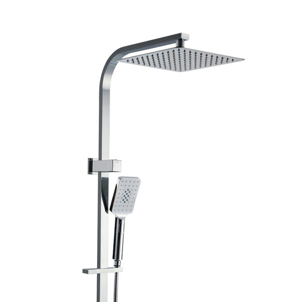 Cefito WELS 10 Rain Shower Head Set Bathroom Square Dual Heads Faucet High Pressure Hand Held