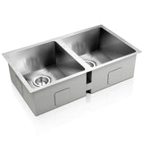 Cefito 77cm x 45cm Stainless Steel Kitchen Sink Under/Top/Flush Mount Silver - Cefito
