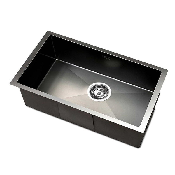 Cefito 450mm x 300mm Stainless Steel Sink Black
