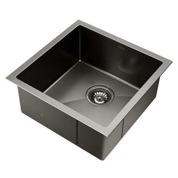 Cefito 440mm x 440mm Stainless Steel Sink Black