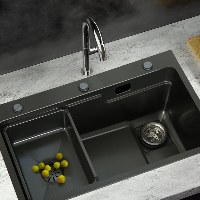 Cefito Kitchen Sink Basin Stainless Steel Under/Top/Flush Mount Bowl 750X450MM - Cefito