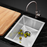 Cefito 34cm x 44cm Stainless Steel Kitchen Sink Under/Top/Flush Mount Silver - Cefito