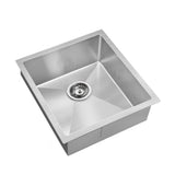 Cefito 440mm x 450mm Stainless Steel Kitchen Laundry Sink Single Bowl Nano Silver