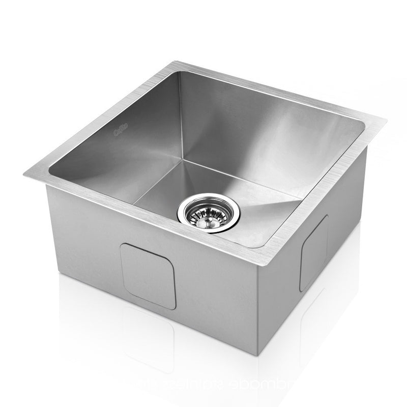 Cefito Stainless Steel Kitchen Sink 360mm x 360mm Under/Top Mount Sinks Laundry Bowl Silver