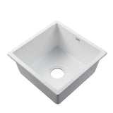 Cefito Stone Kitchen Sink 450X450MM Granite Under/Topmount Basin Bowl Laundry White - Cefito