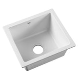 Cefito Granite Stone Kitchen Laundry Sink Bowl Top or Under mount 460mm x 410mm White