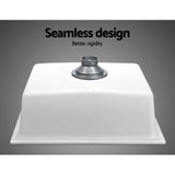 Cefito Granite Stone KitCefito Granite Stone Kitchen Laundry Sink Bowl Top or Under mount 460mm x 410mm White
