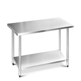 Cefito 1219mm x 610mm Commercial Stainless Steel Kitchen Bench