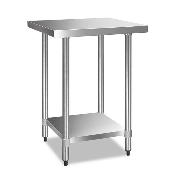 Cefito 610 x 610m Commercial Stainless Steel Kitchen Bench - Cefito